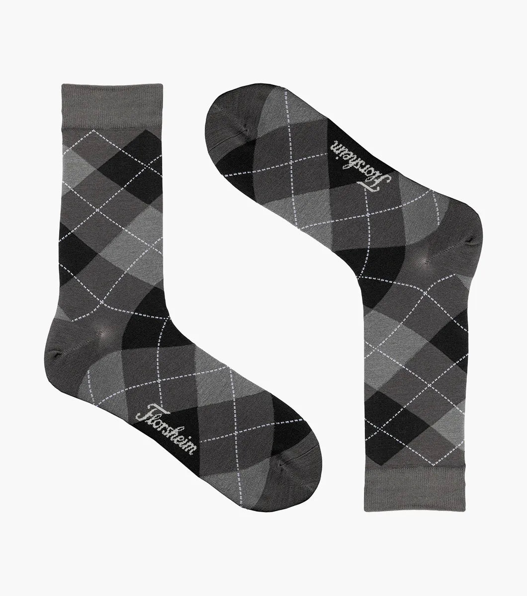 Florsheim Diamonds  Mens Crew Dress Socks