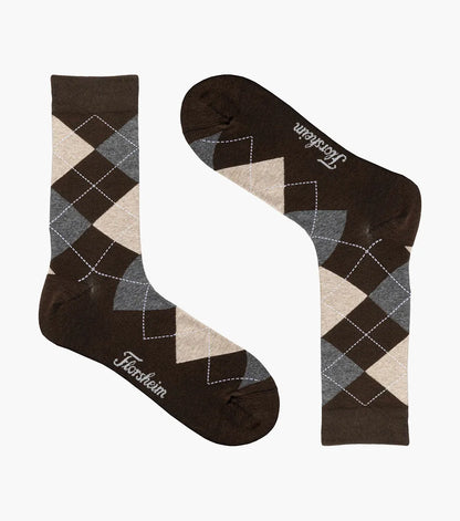 Florsheim Argyle Mens Crew Dress Socks