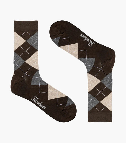Florsheim Argyle Mens Crew Dress Socks