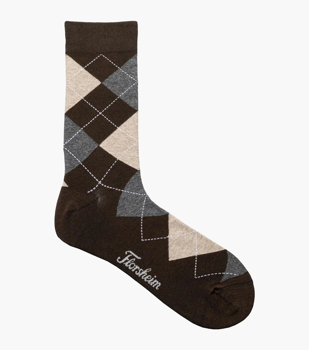 Florsheim Argyle Mens Crew Dress Socks