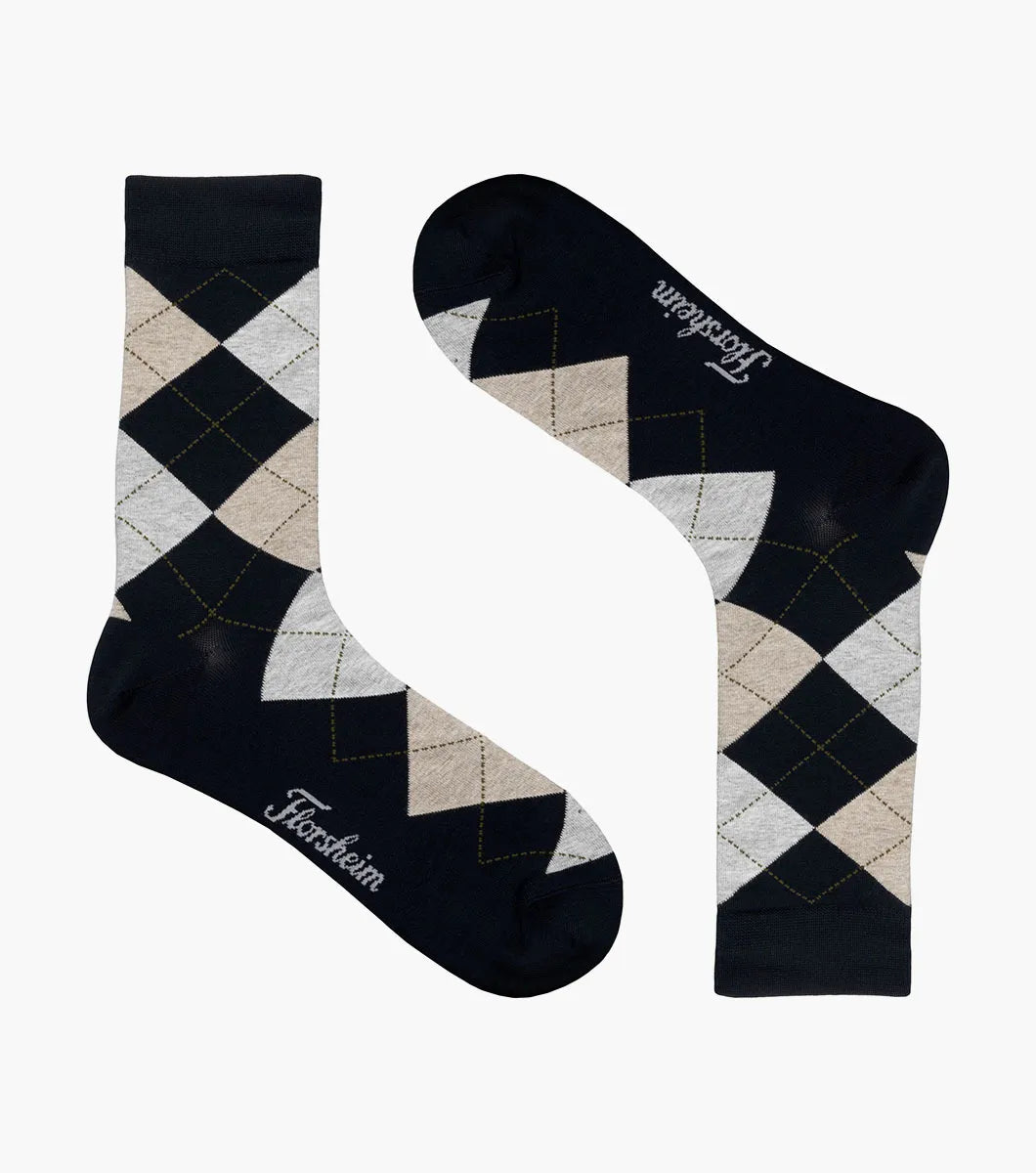 Florsheim Argyle Mens Crew Dress Socks
