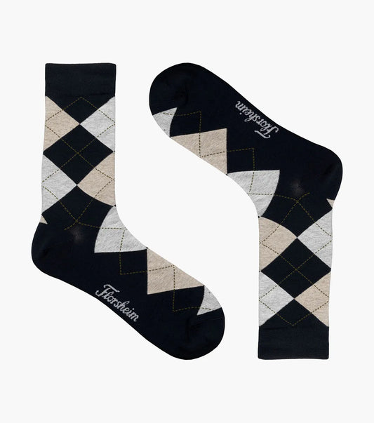 Florsheim Argyle Mens Crew Dress Socks