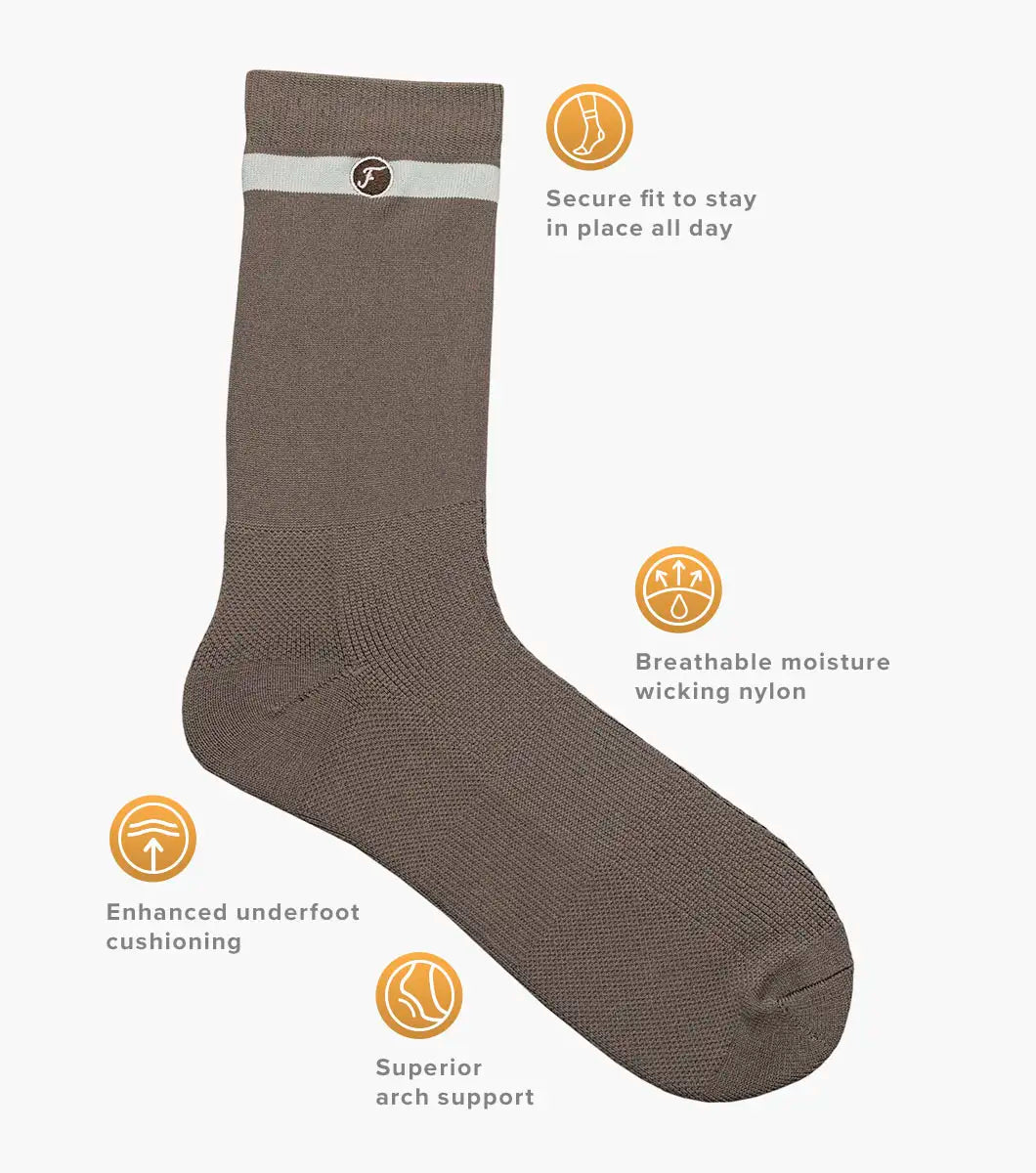 Florsheim Versa Weave Mens Crew Dress Socks