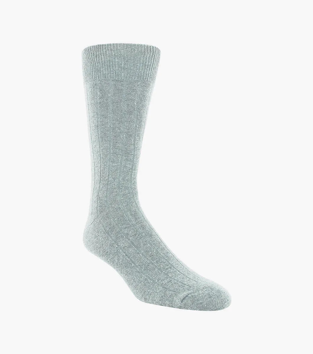 Florsheim Wide Rib Mens Crew Dress Socks